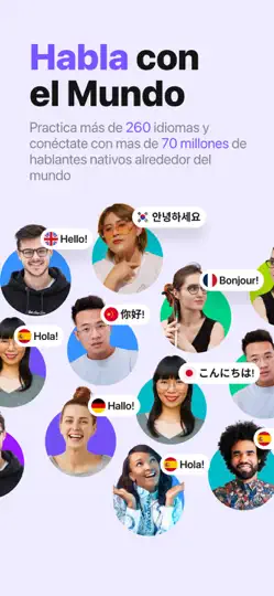 Captura de pantalla de HelloTalk - Aprende Idioma en iPhone 1