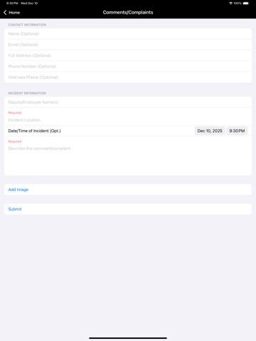 Dane County Sheriff's Office iPad screenshot