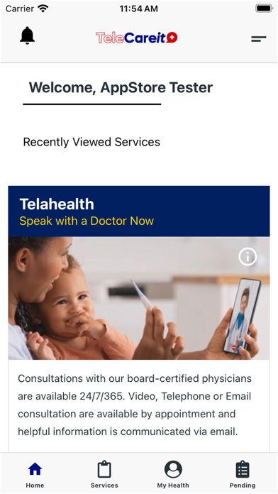 TeleCareIt iPhone screenshot 3 - Medical app