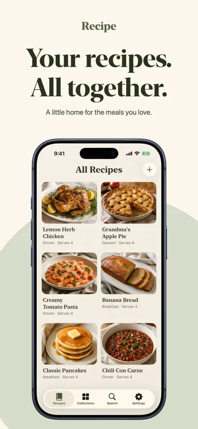 Recipe screenshot