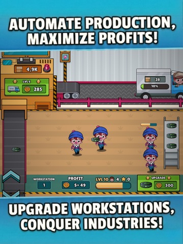 Idle Factory: Profit Tycoon iPad screenshot