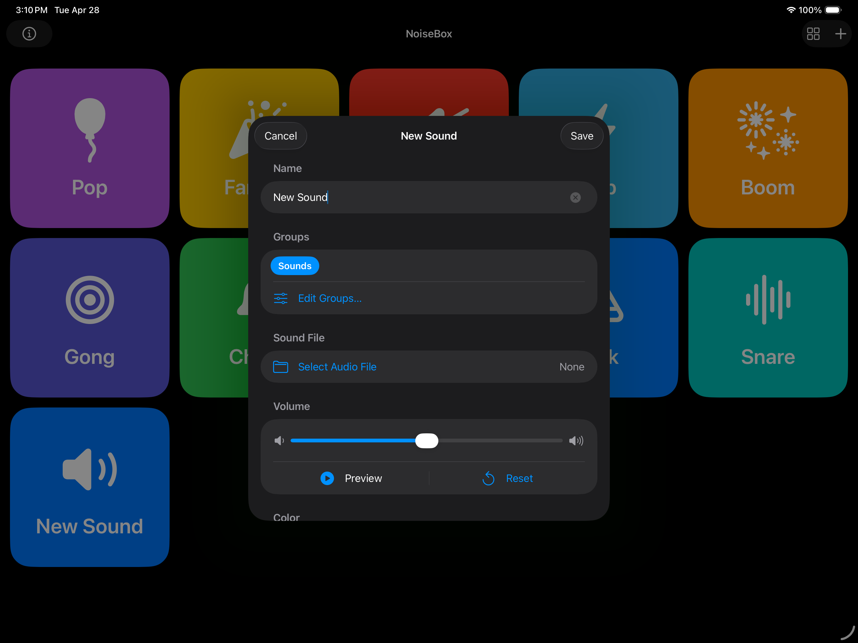 NoiseBox: Simple Soundboard