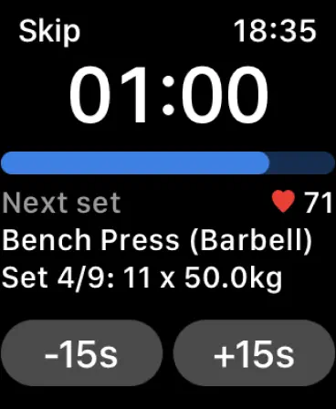 Hevy Watch screenshot 5