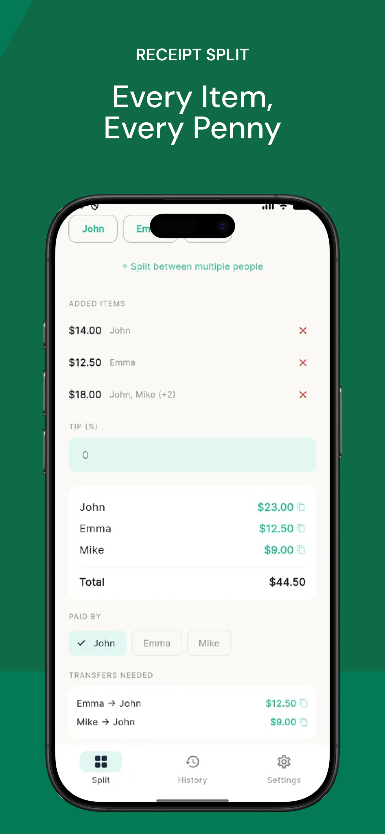 Splittalo: Split Bills & Tips screenshot 7