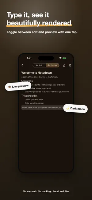 Notedown: Markdown Notes screenshot 2