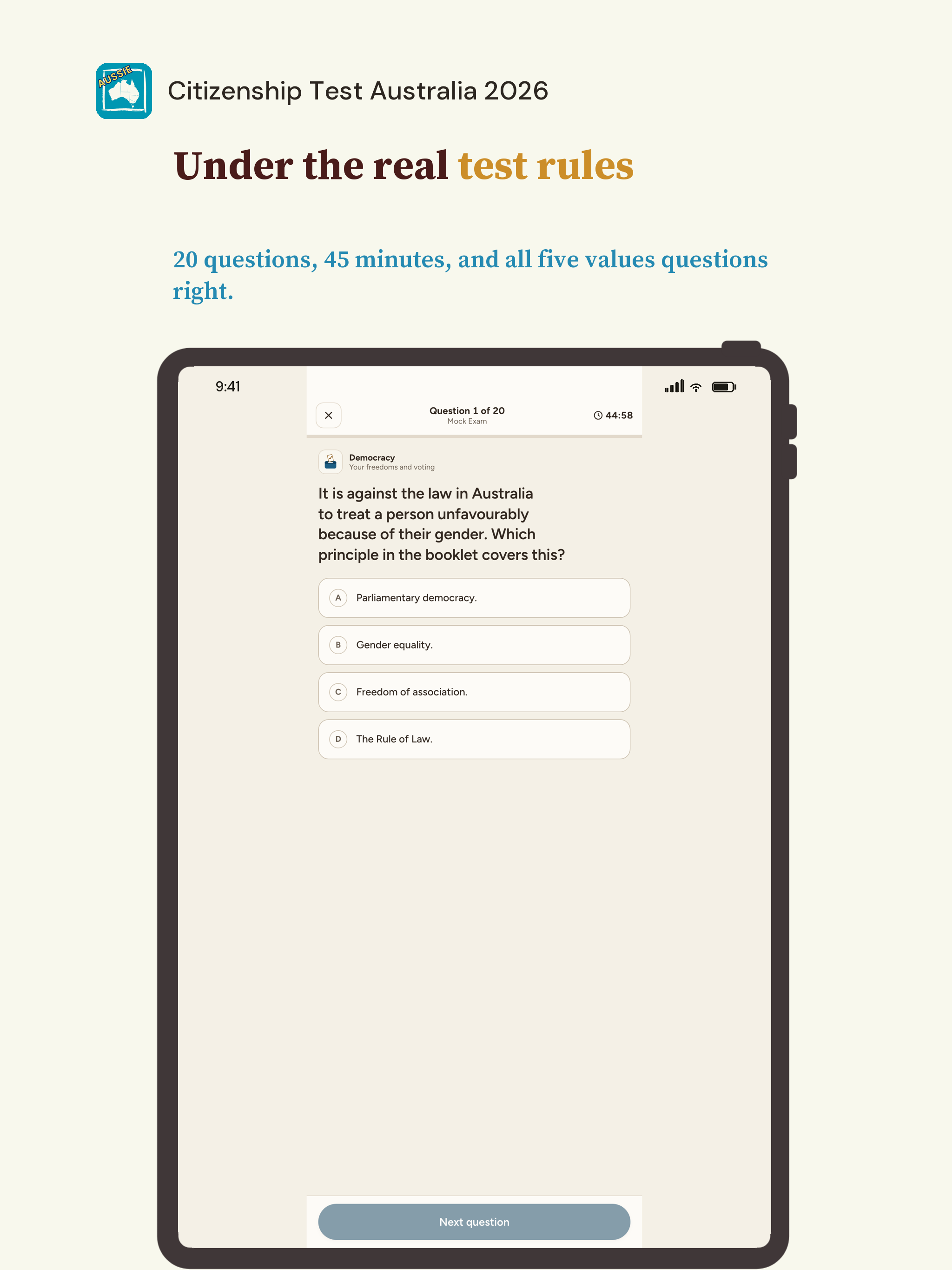 Citizenship Test Australia RML screenshot 11