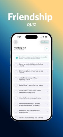 Rice Purity Test – Score Quiz iPhone screenshot