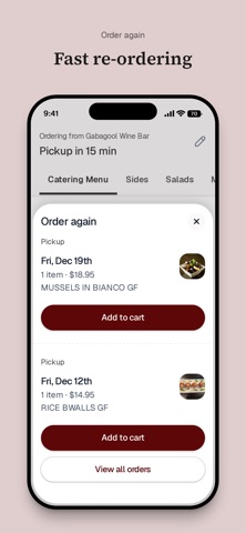 Gabagool Wine Bar To Go iPhone screenshot