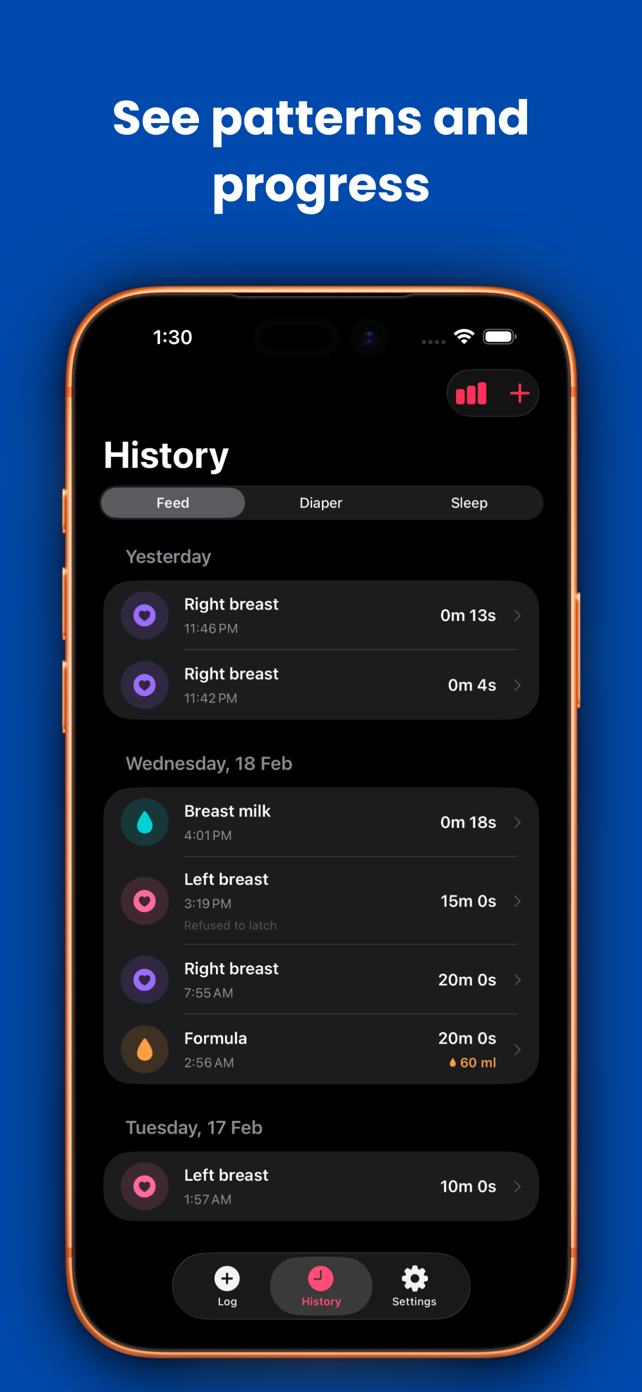 BabyFeed: Newborn Log Tracker