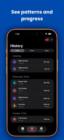 BabyFeed: Newborn Log Tracker Screenshot 5 of 5