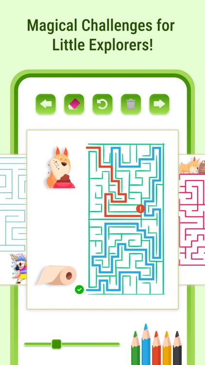 Maze play games paint line