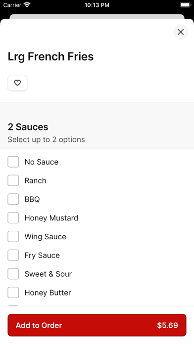 The Bird To Go iPhone screenshot 3 - Food & Drink app