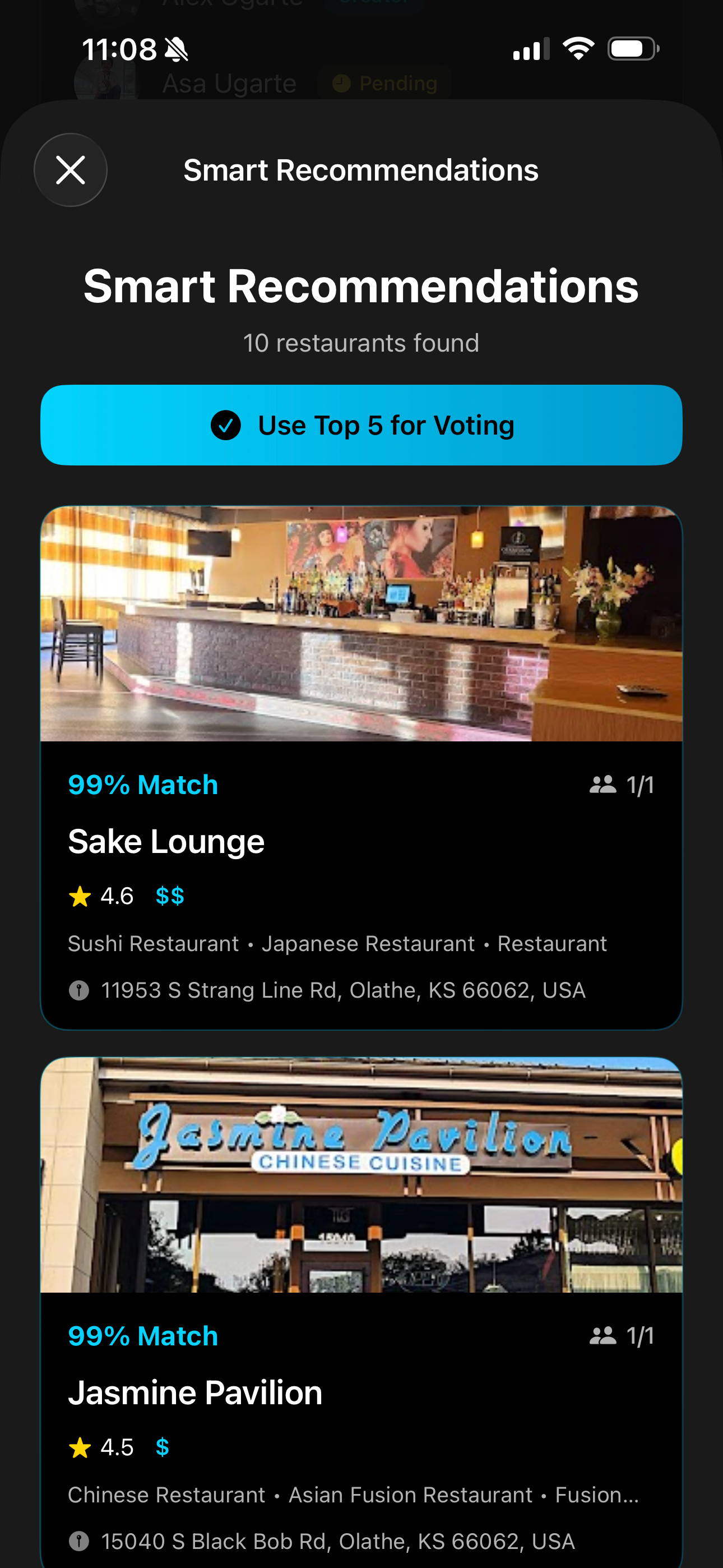 Chaperone - Dining Planner