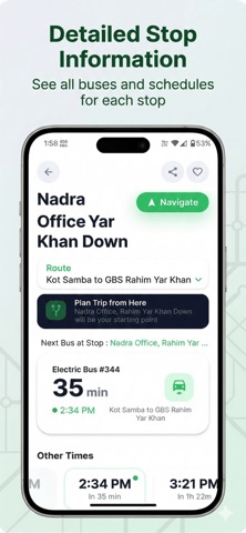 Green Electro: Bus Schedules Screenshot 5 of 5