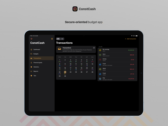 Screenshot #6 pour ConstCash: Budget Manager