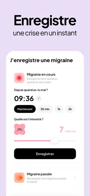 Mellow: Suivi Migraine iPhone screenshot 2