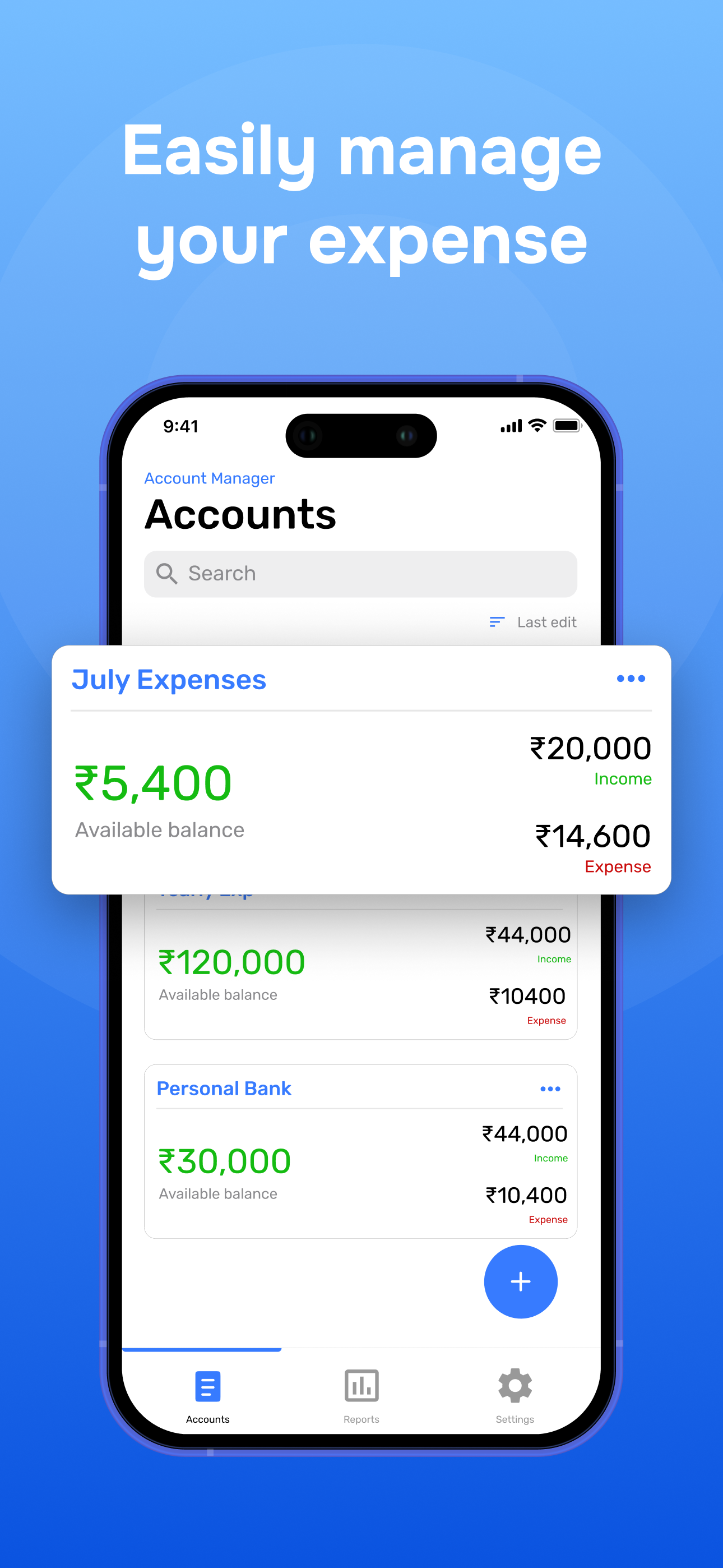 Account & Expense Manager