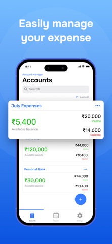 Account & Expense Manager Screenshot 1 of 10
