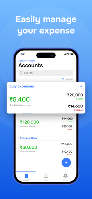 Account & Expense Manager Screenshot 1 of 10