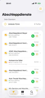 Abschleppdienste screenshot 1