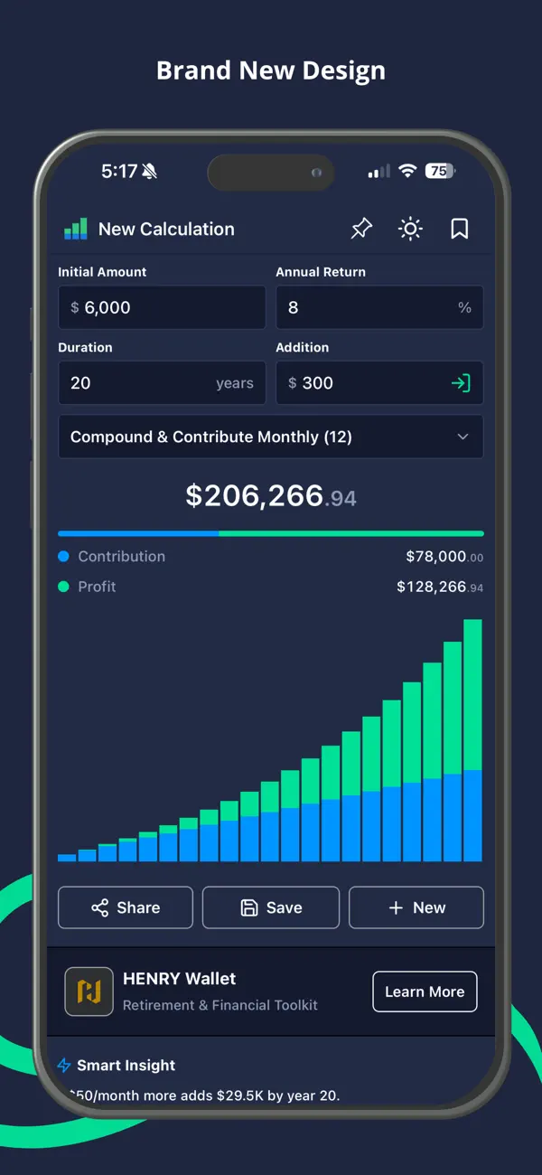 Screenshot #1 pour Compound Interest Calculator F