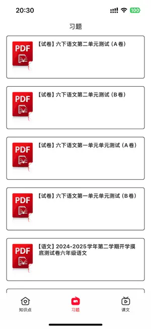 小学语文六年级下册-知识点总结习题大全 screenshot 2