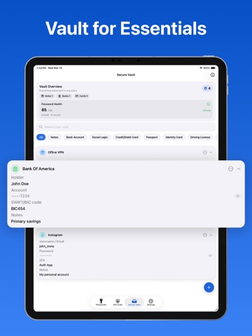 App For MS Authenticator - OTP iPad screenshot