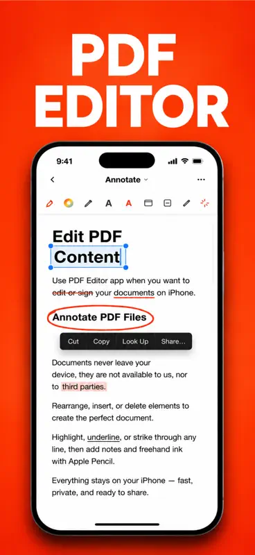 PDF Editor ™ screenshot 1 of 7