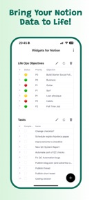 WFN: Widgets for Notion screenshot