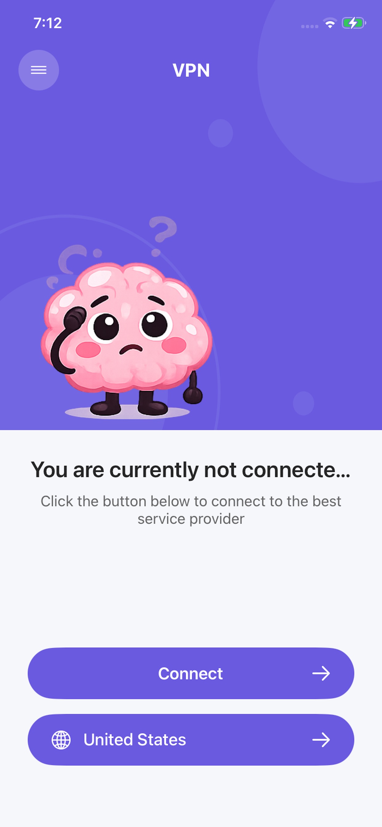 Screenshot 1 of BrainVPN