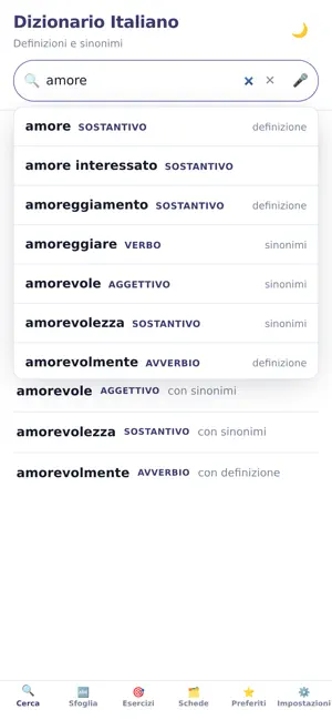 Dizionario Italiano - Offline screenshot 3