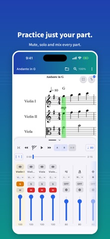 Scorelio: Sheet Music Player iPhone screenshot