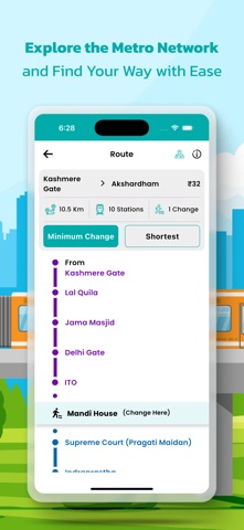 Delhi Metro-Route & Map screenshot