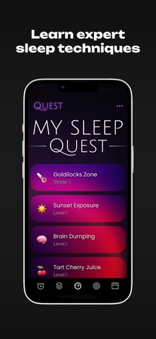 Quest: Sleep Better Tonight iPhone screenshot