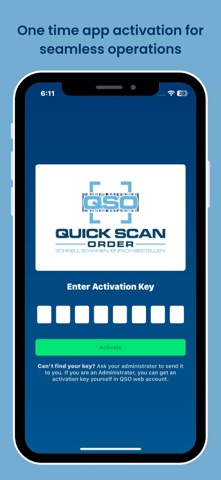 Quick Scan Order iPhone screenshot