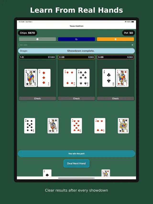 Texas Hold'em Trainer screenshot 5