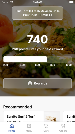 Blue Tortilla Fresh iPhone screenshot 1 - Food & Drink app