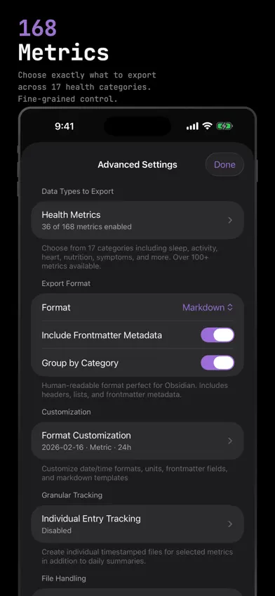Health.md screenshot 5