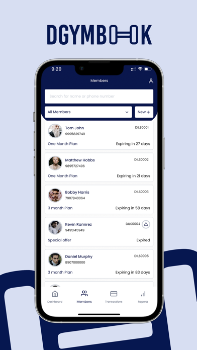 DGymBook Partner Screenshot