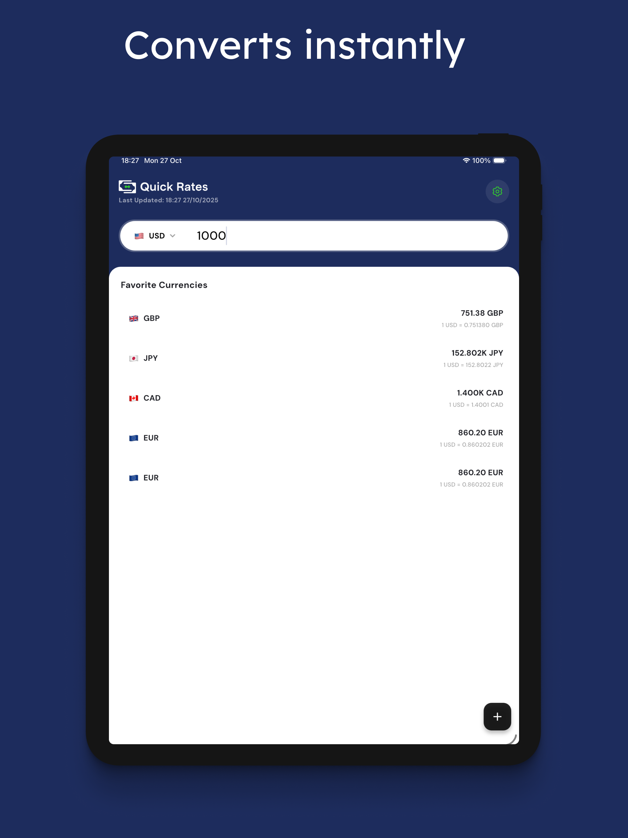 Quick Rates: Currency Convert screenshot 5