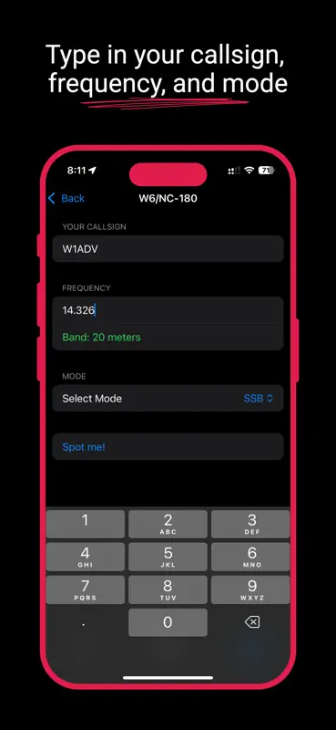 Offline Spotter for POTA/SOTA screenshot 2 of 4