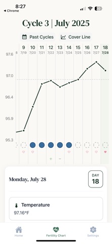 LadyData iPhone screenshot