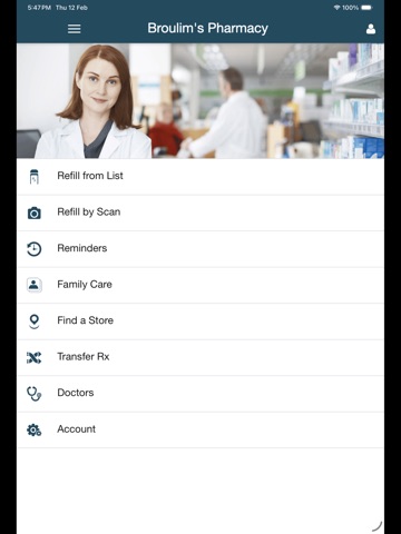 Broulim’s Pharmacy iPad screenshot