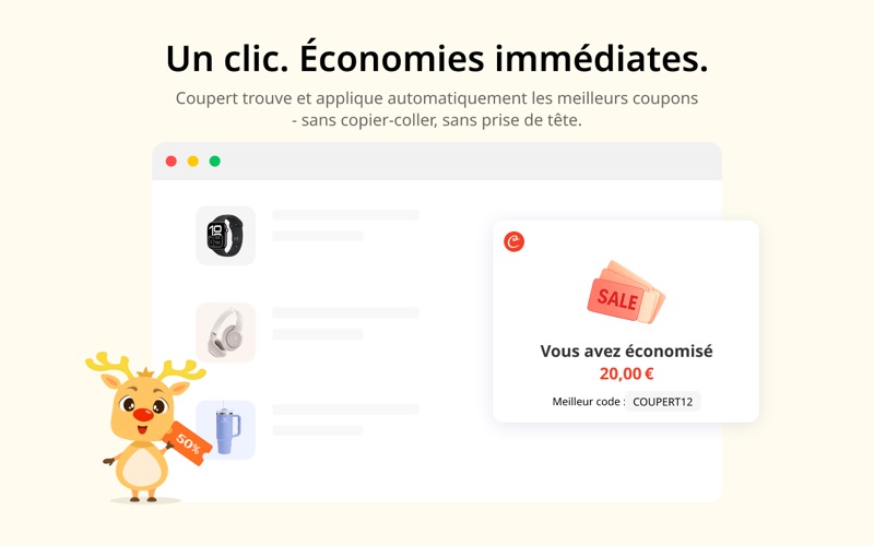 Screenshot #3 pour Coupert : Coupons automatiques