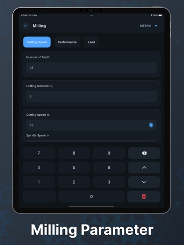 CNC Machining Toolkit iPad screenshot