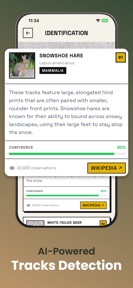 Animal Tracks Identifier: AI screenshot