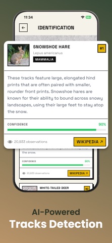 Animal Tracks Identifier: AI Screenshot 3 of 5