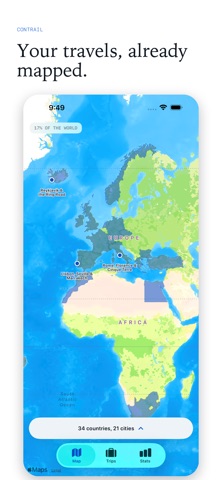 Contrail: Your Travel Map app screenshot 3