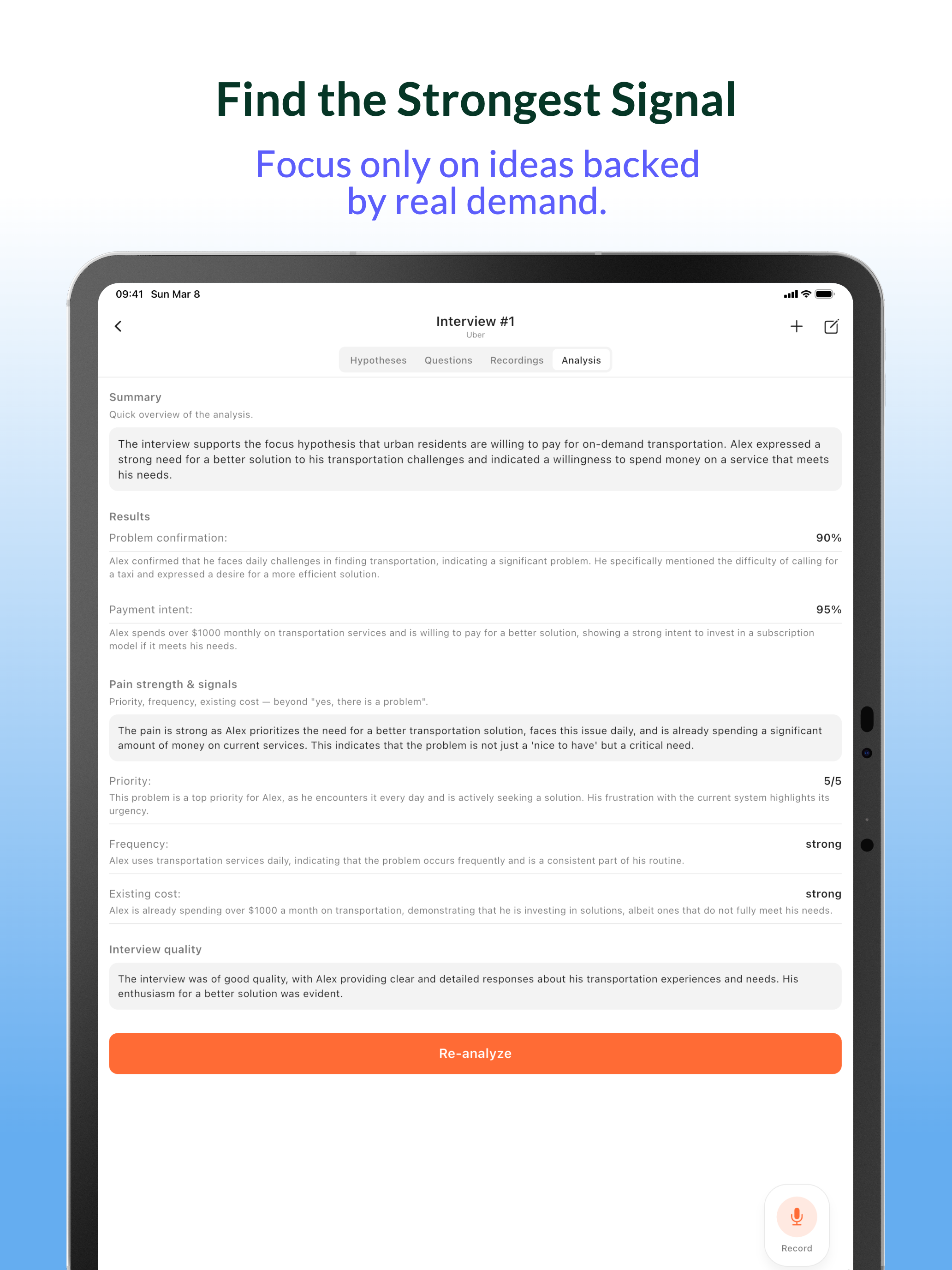 CustDev AI — Validate Products screenshot 12