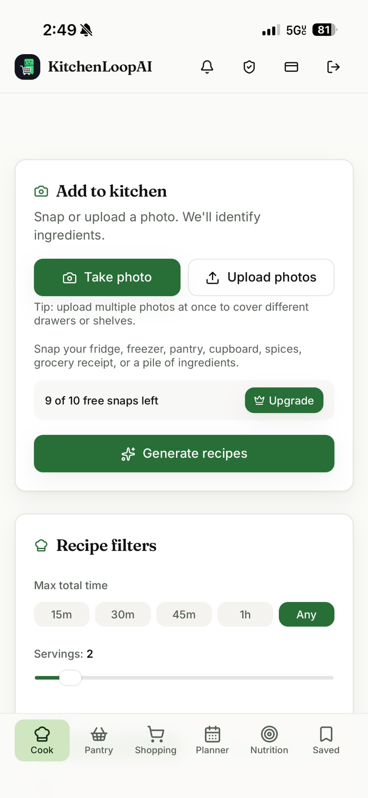Screenshot 2 of KitchenLoopAI